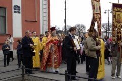 Служба на Пасху в Горном университете, 2012 год